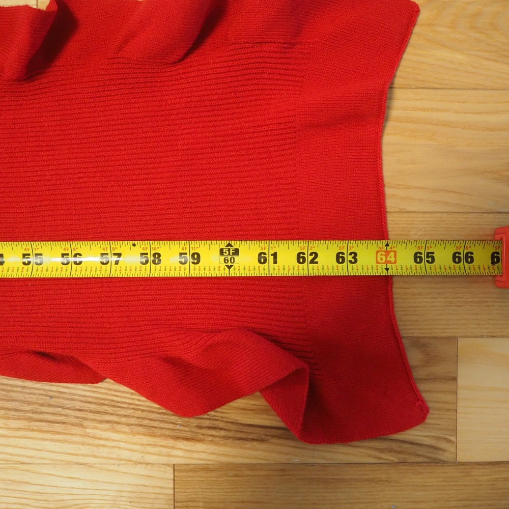 Talbots Ruffle Ribbed Knit Scarf- New With Tags- Winter Holiday Accessory - Picture 3 of 10